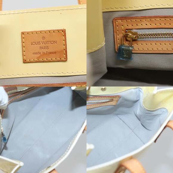 LOUIS VUITTON Monogram Vernis Reade PM Hand Bag Perle M91336 - Picture 11 of 12